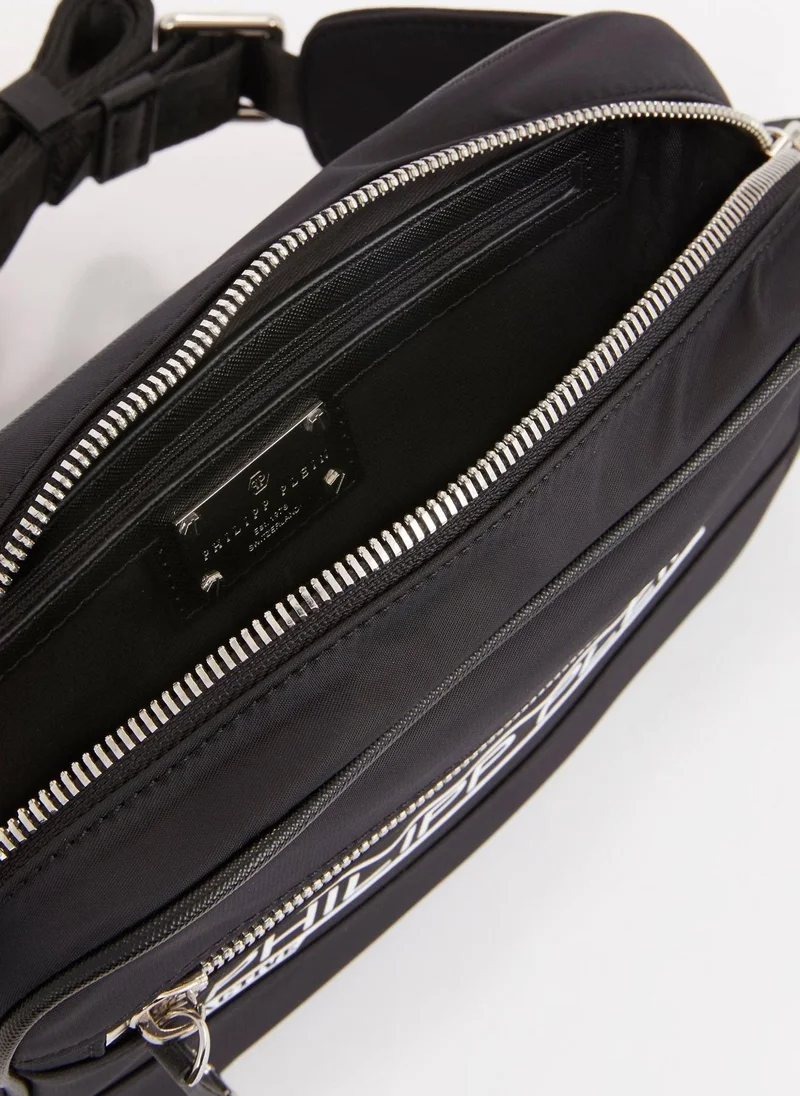 PHILIPP PLEIN  Black Logo Pouch Bag for Men | Best Price UAE